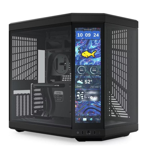 Hyte Y70 Touch Infinite Midi Tower schwarz mit Touch Monitor